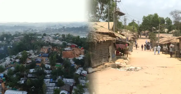 রোহিঙ্গাদের আবাসস্থলের চিত্র